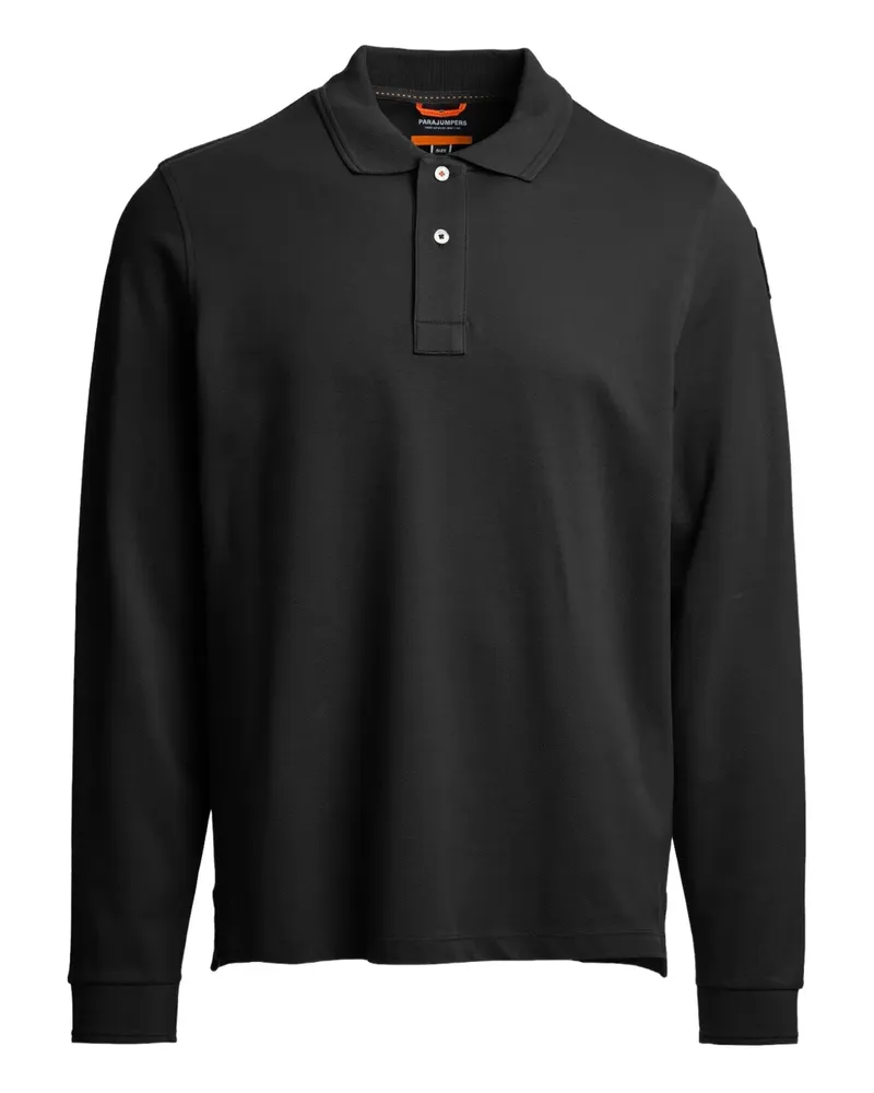Parajumpers Langärmeliges Poloshirt - Schwarz Schwarz