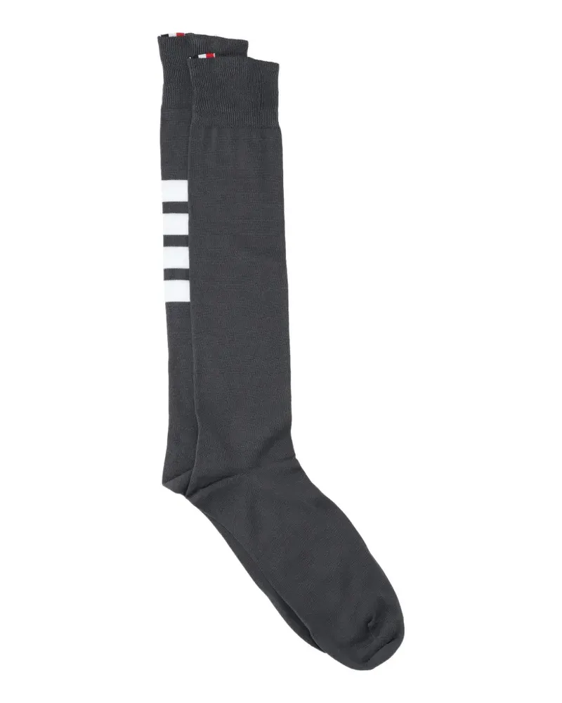 Thom Browne 4-Bar Socken - Grau Grau