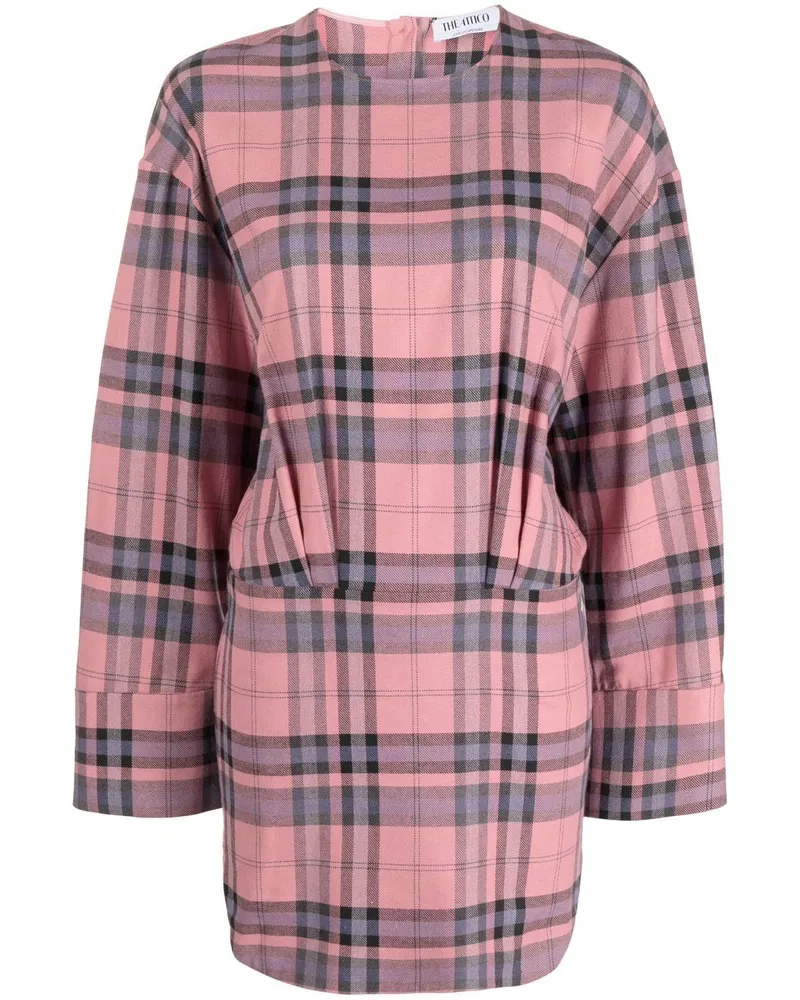 ATTICO Minikleid mit Muster - Rosa Rosa