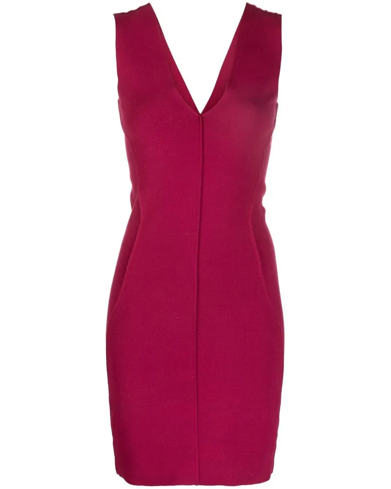 Rick Owens Minikleid mit V-Ausschnitt - Rosa Rosa