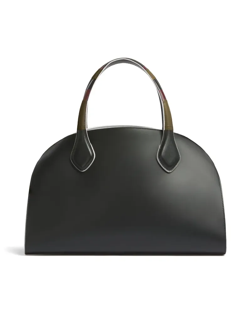 Marni Schultertasche mit Kontrastkanten - Schwarz Schwarz