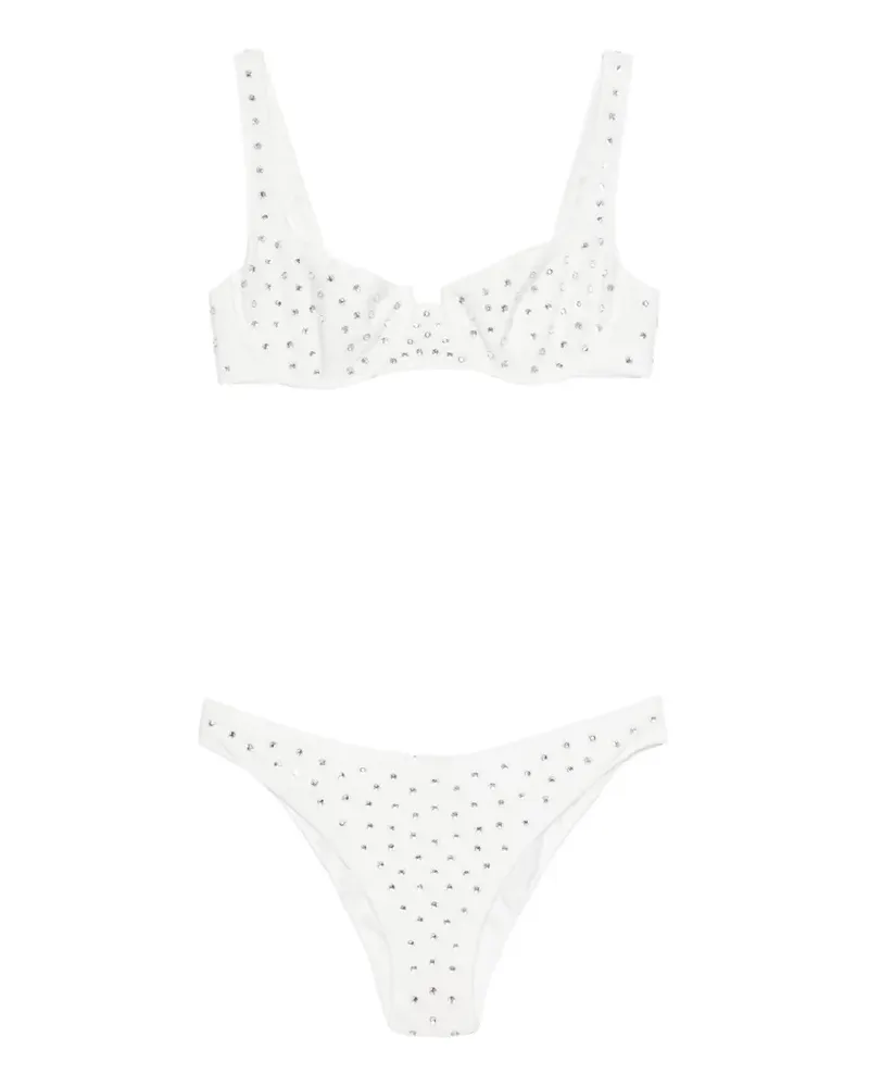 Oséree gem-embellished underwired bikini - Weiß Weiß