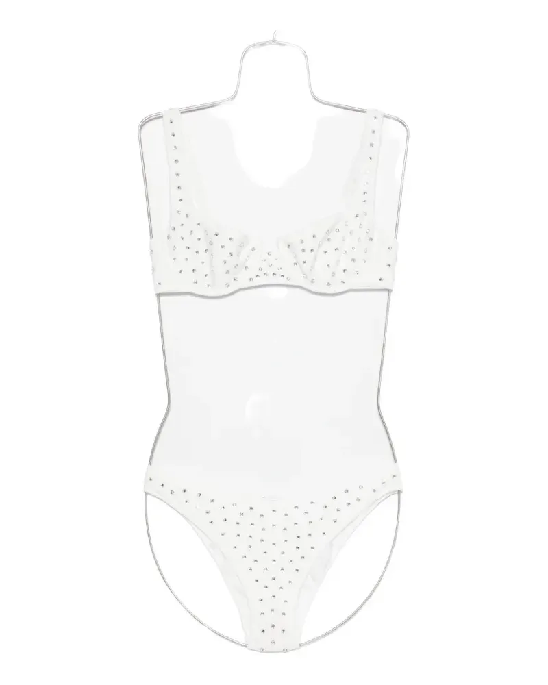 Oséree gem-embellished underwired bikini - Weiß Weiß