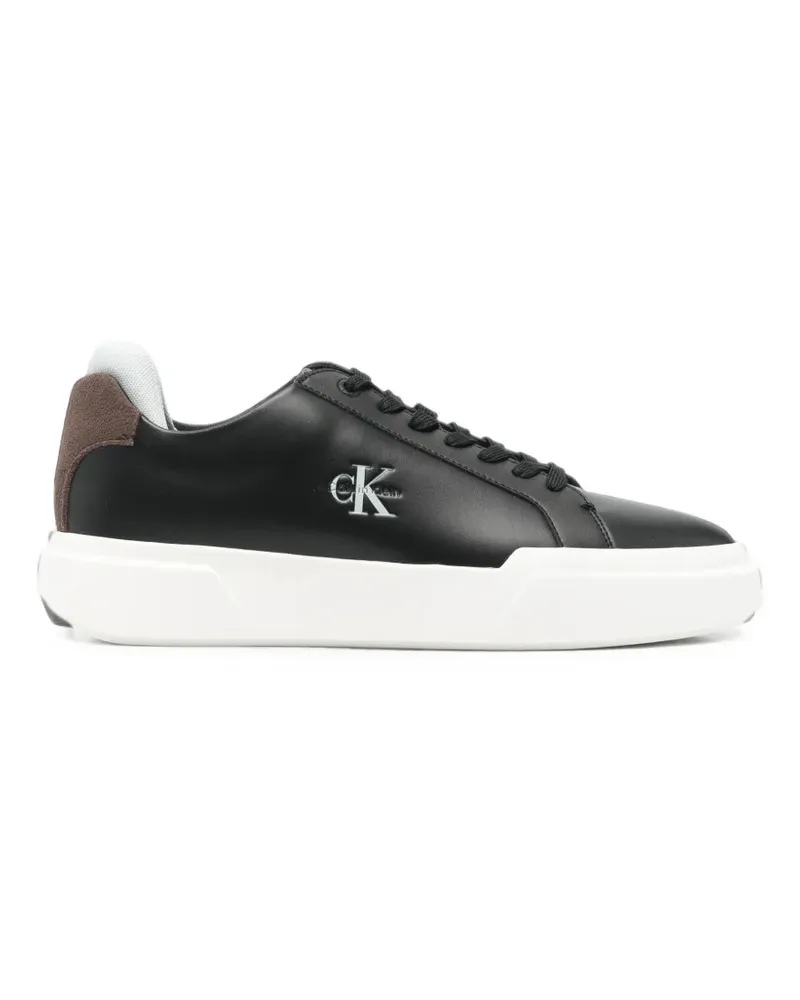 Calvin Klein Chunky Cupsole logo-plaque leather sneakers - Schwarz Schwarz