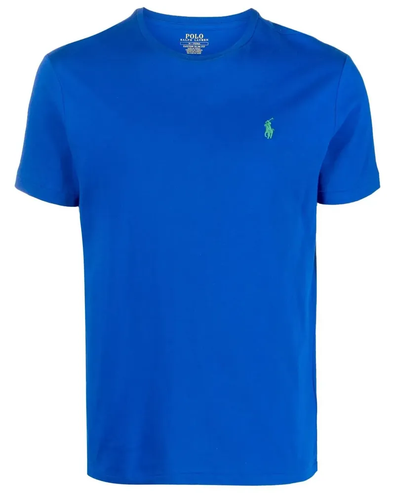 Ralph Lauren T-Shirt mit Logo-Stickerei - Blau Blau
