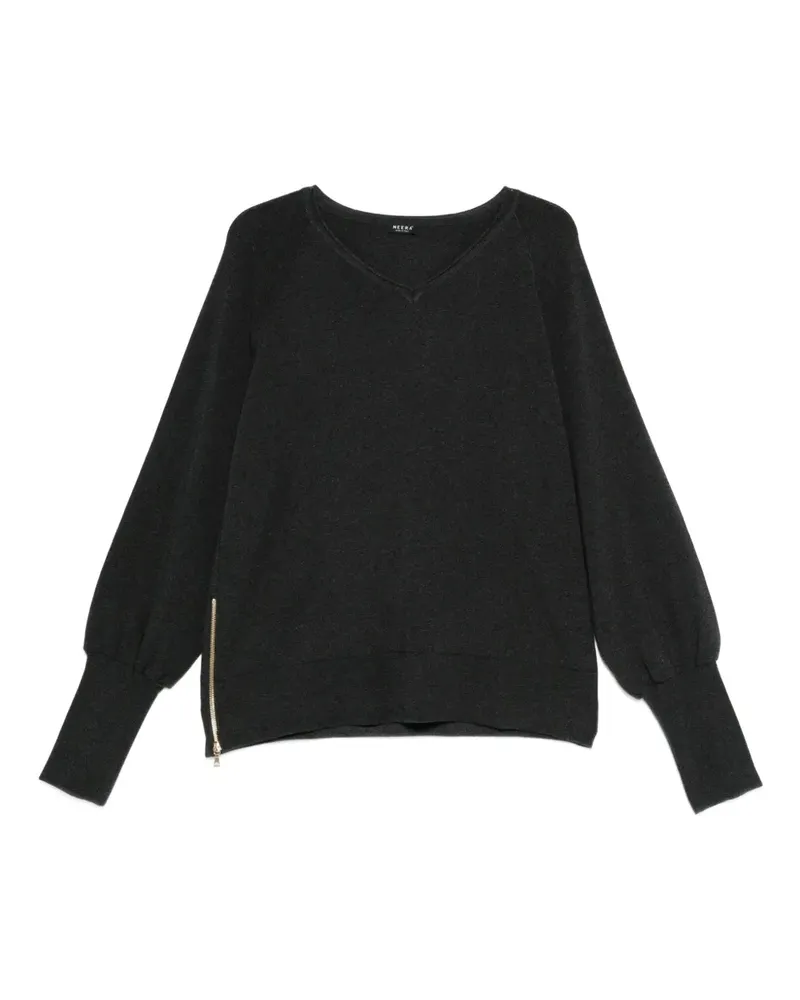 NEERA zip detail knitwear - Grau Grau