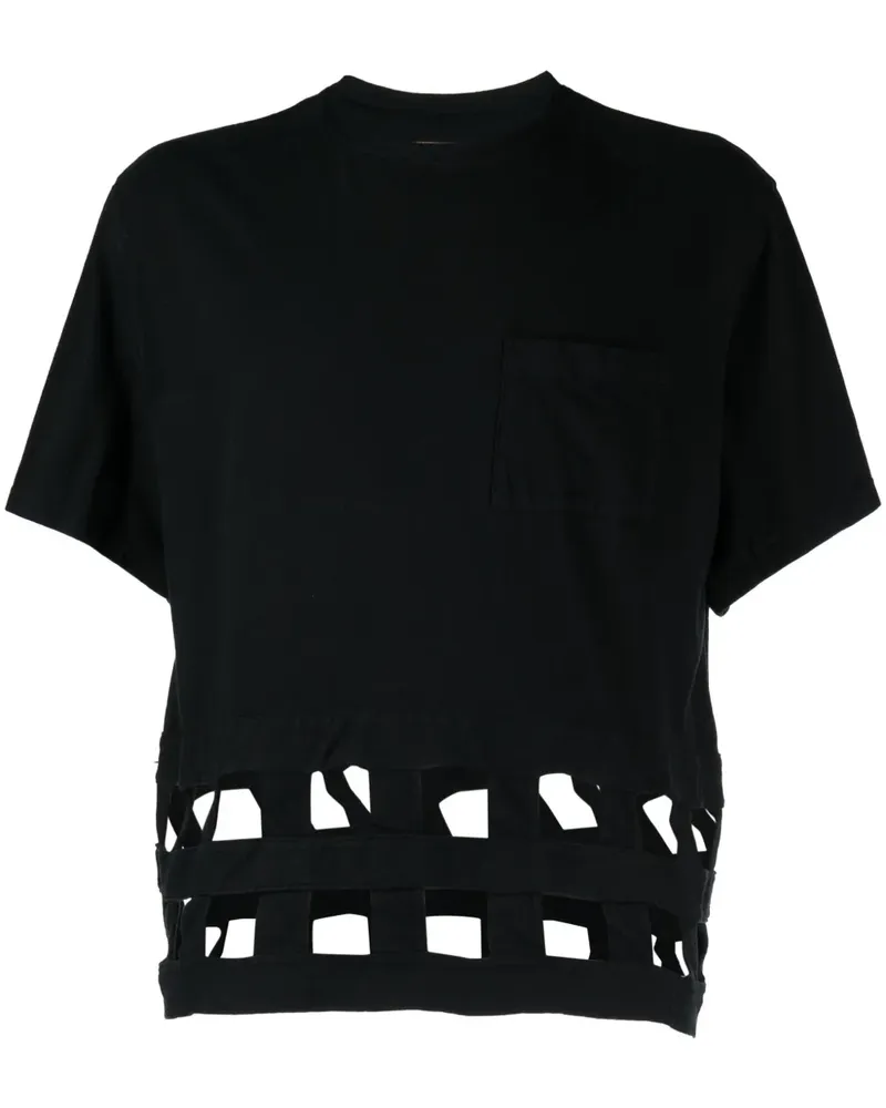 KAPITAL T-Shirt mit Cut-Outs - Blau Blau