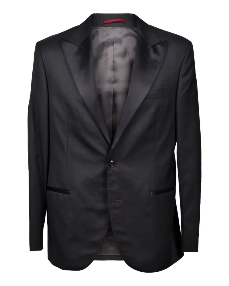 Brunello Cucinelli button single-breasted blazer - Schwarz Schwarz
