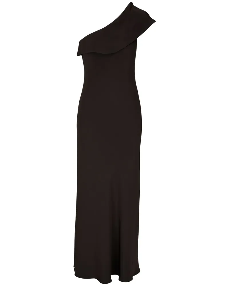 Peter Cohen Asymmetrisches Seidenkleid - Schwarz Schwarz