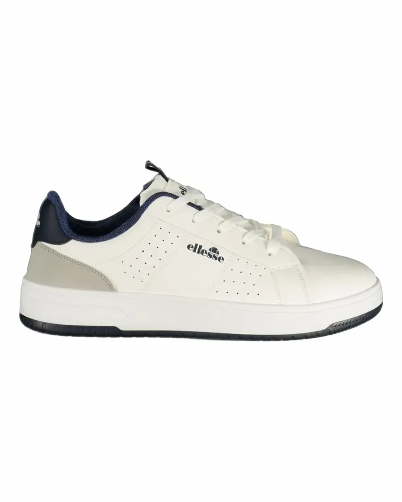 Ellesse Perforierte Sneakers mit Logo - Weiß Weiß