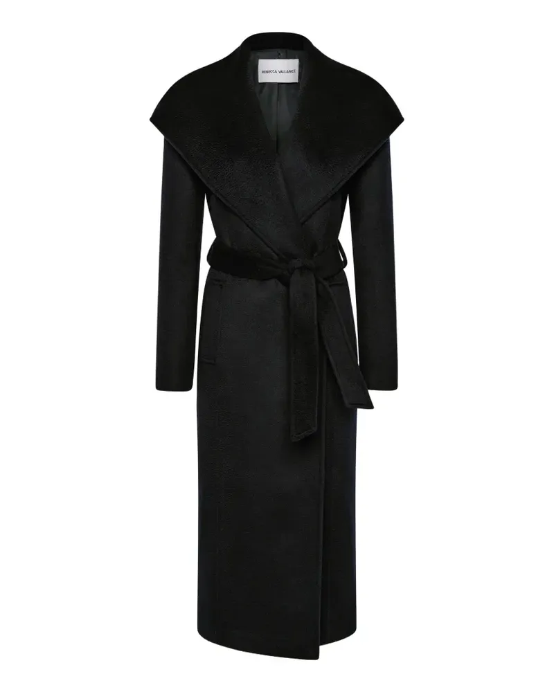 Rebecca Vallance Bower Mantel mit Gürtel - Schwarz Schwarz