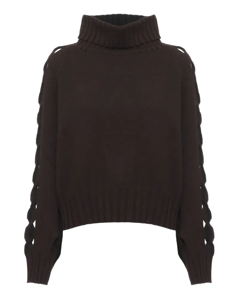 D.EXTERIOR Pullover mit Rollkragen - Braun Braun