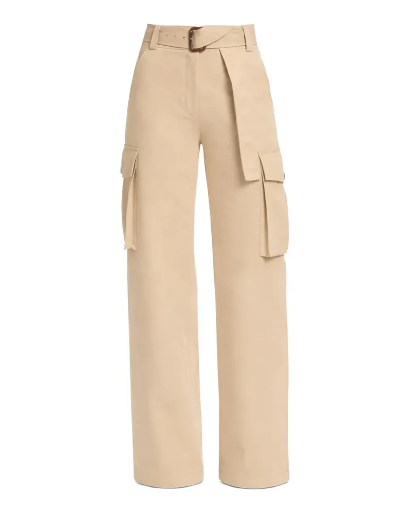 Elie Saab belted cargo pants - Nude Nude