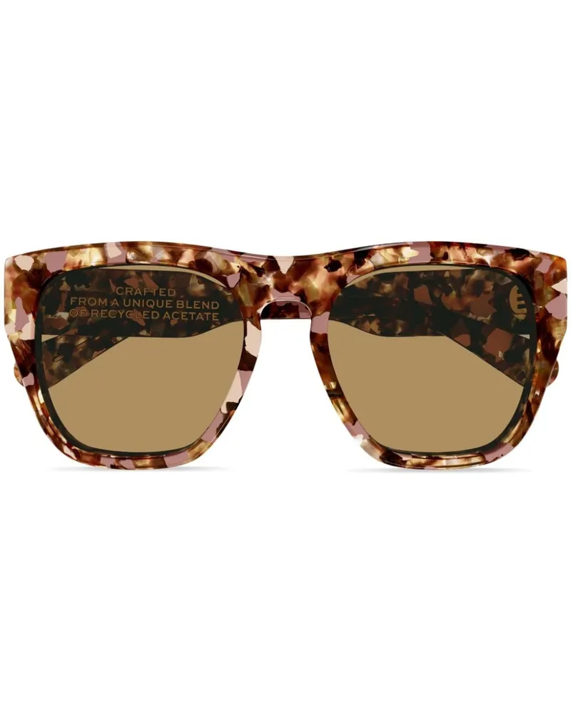 Chloé Sonnenbrille mit eckigem Gestell - Braun Braun