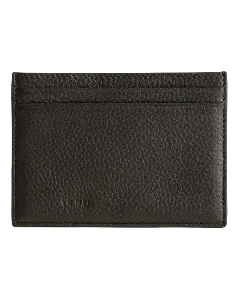 YU MEI Youhan leather card holder - Schwarz Schwarz