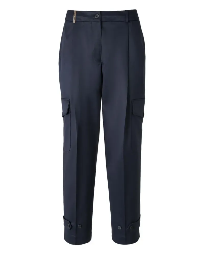 Peserico flap-pocket trousers - Blau Blau