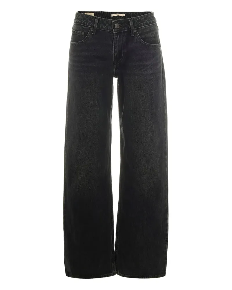 Levi's Tief sitzende Straight-Leg-Jeans - Schwarz Schwarz