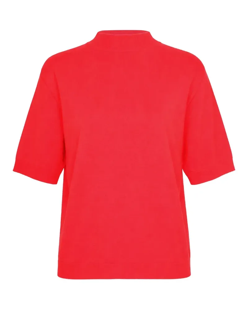 Jil Sander Kurzärmeliger Pullover - Rot Rot