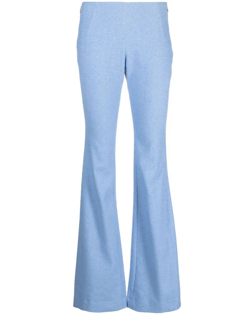 Patou Tapered-Hose aus Leinengemisch Blau