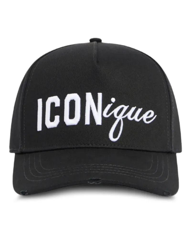 Dsquared2 Iconique Baseballkappe - Schwarz Schwarz