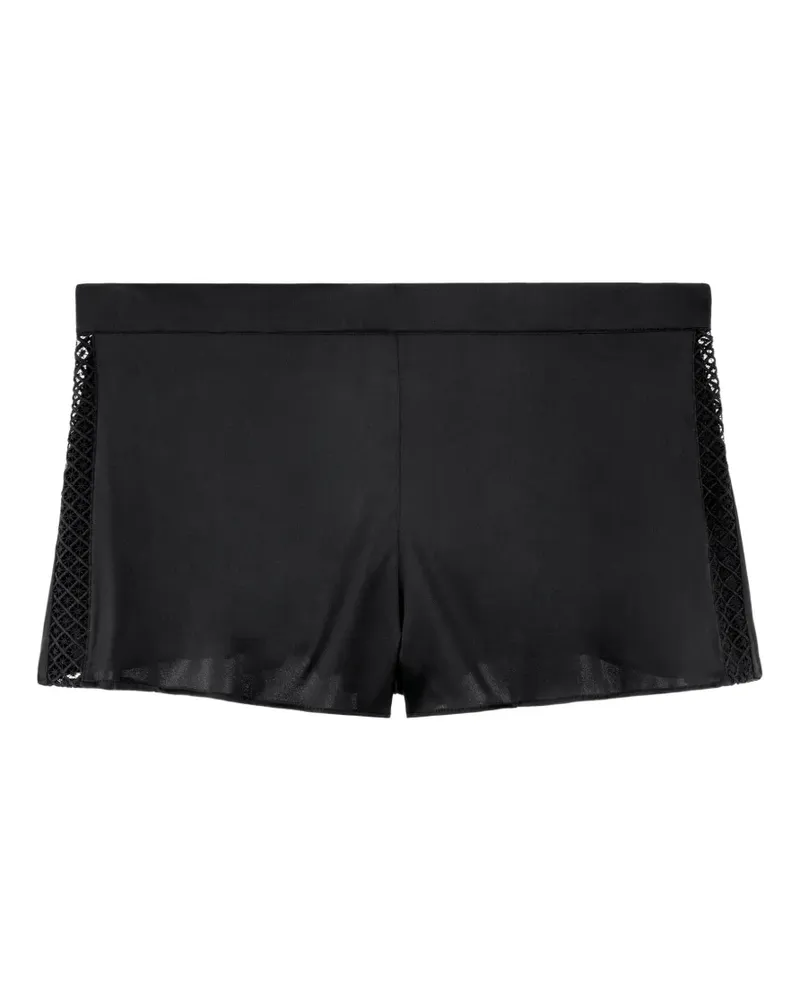 Aubade Silk Desire Pyjama-Hose mit Spitzeneinsatz - Schwarz Schwarz