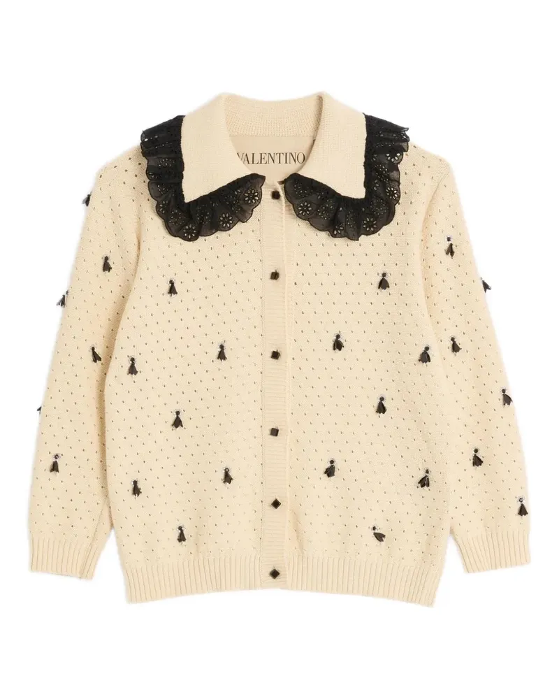 Valentino Garavani Bestickter Cardigan - Nude Nude