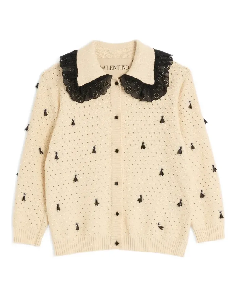 Valentino Garavani Bestickter Cardigan - Nude Nude