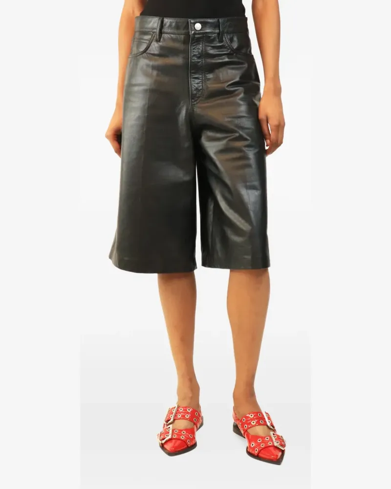 Victoria Beckham leather culottes - Schwarz Schwarz