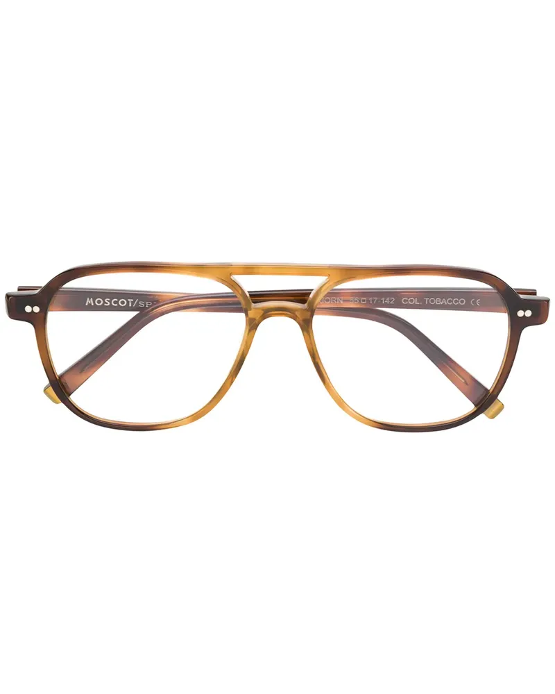 MOSCOT Klassische Pilotenbrille - Braun Braun