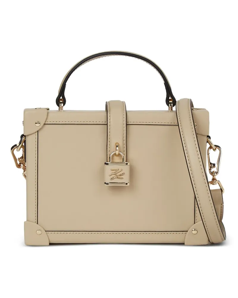 Karl Lagerfeld Umhängetasche mit Schloss - Nude Nude