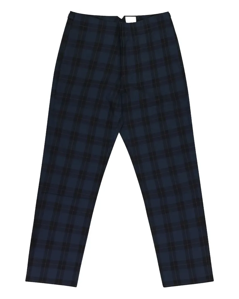 Aimé Leon Dore Stadium plaid "Navy Blue" trousers - Blau Blau