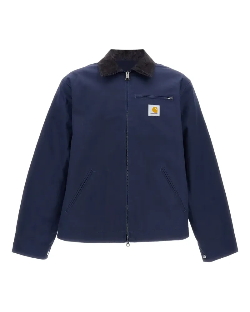 Carhartt WIP corduroy-collar zip jacket - Blau Blau