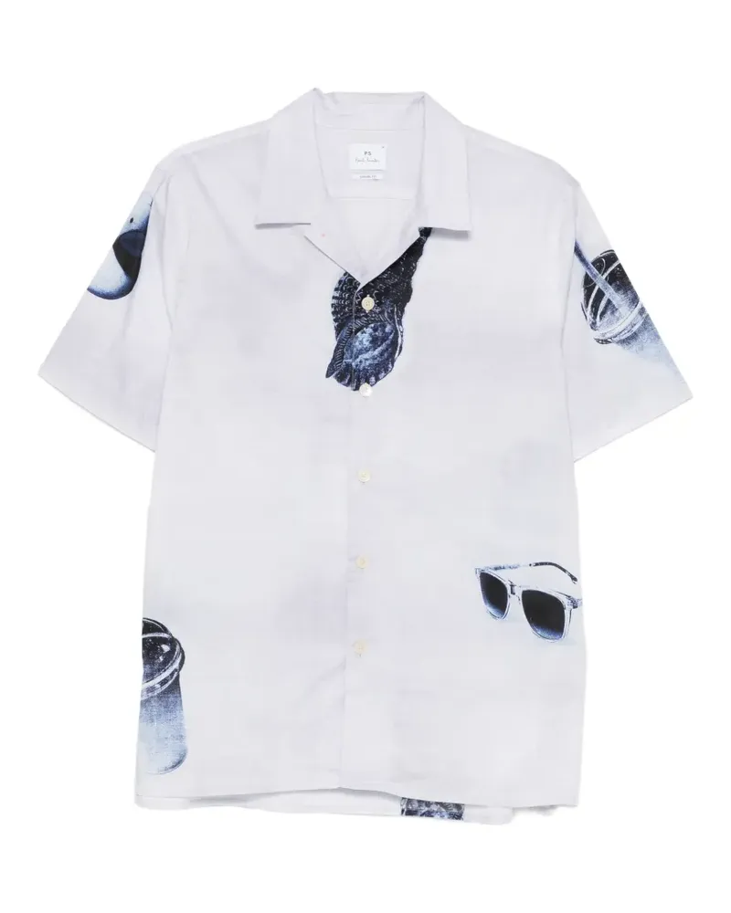 Paul Smith Hemd mit Print - Grau Grau