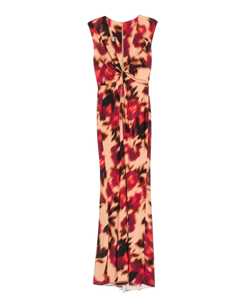 Amsale Maxikleid mit V-Ausschnitt - Nude Nude