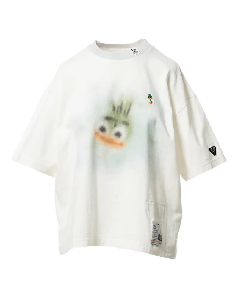 MIHARAYASUHIRO T-Shirt mit Löwen-Print - Weiß Weiß