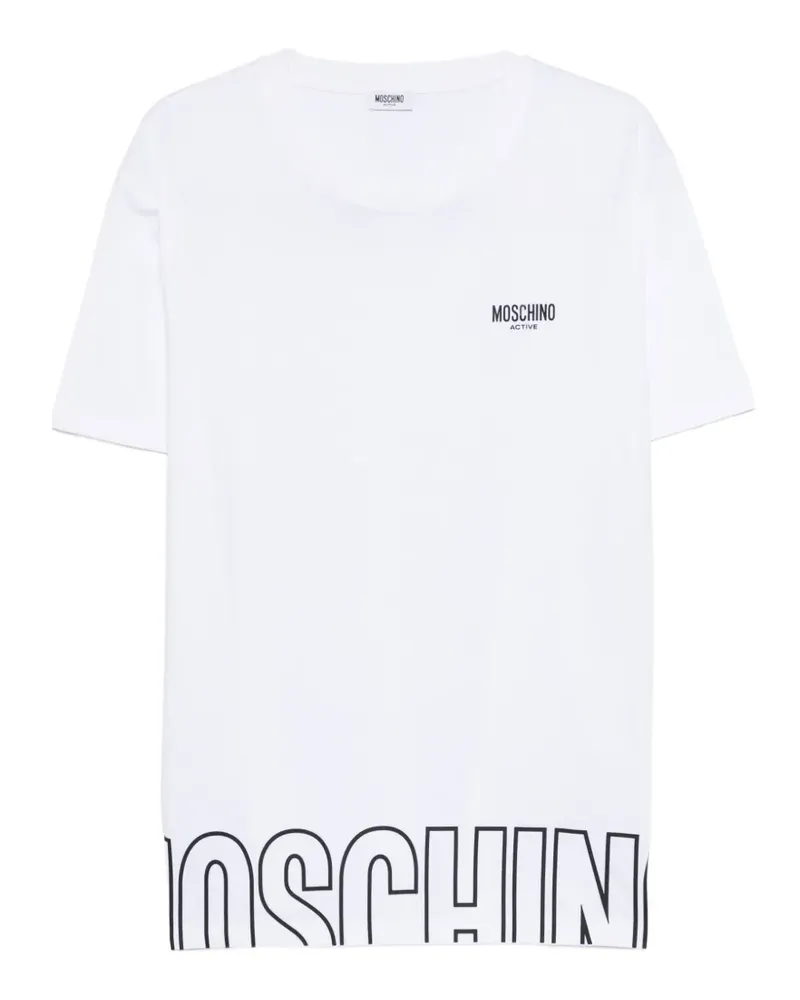 Moschino logo T-shirt - Weiß Weiß