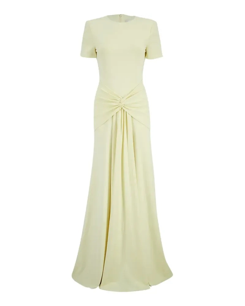Roland Mouret Waterfall Maxikleid mit Twist-Drapierung - Gelb Gelb