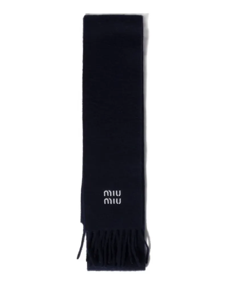 Miu Miu cashmere scarf - Blau Blau