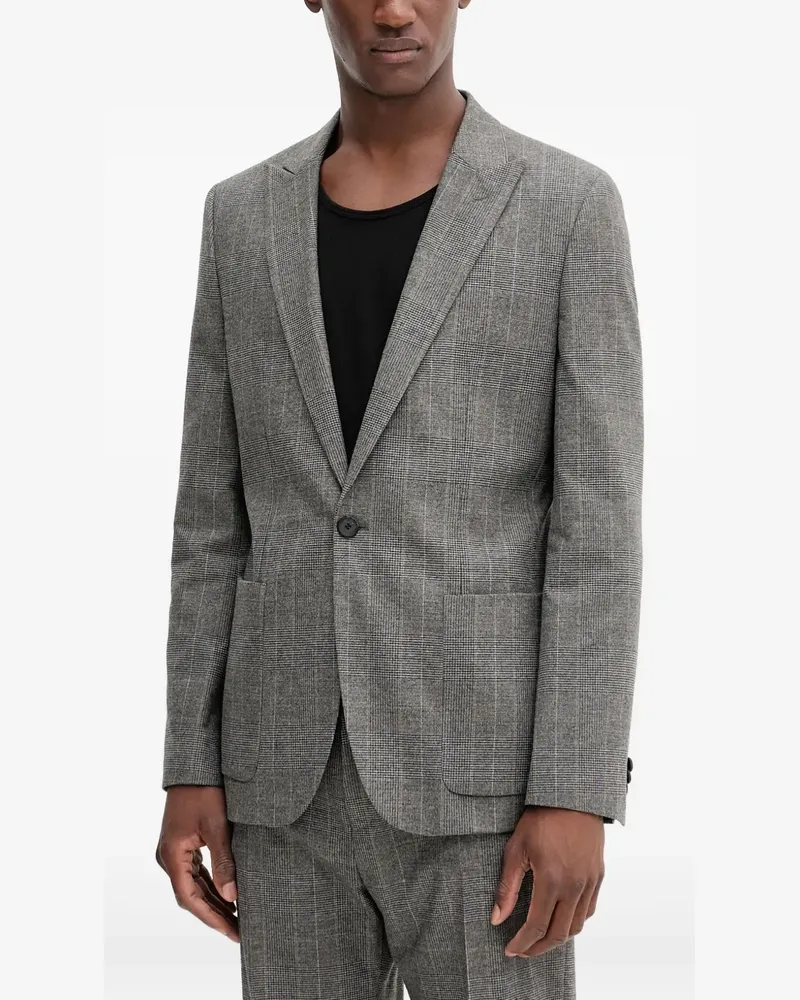 HUGO BOSS Kariertes Sakko - Grau Grau