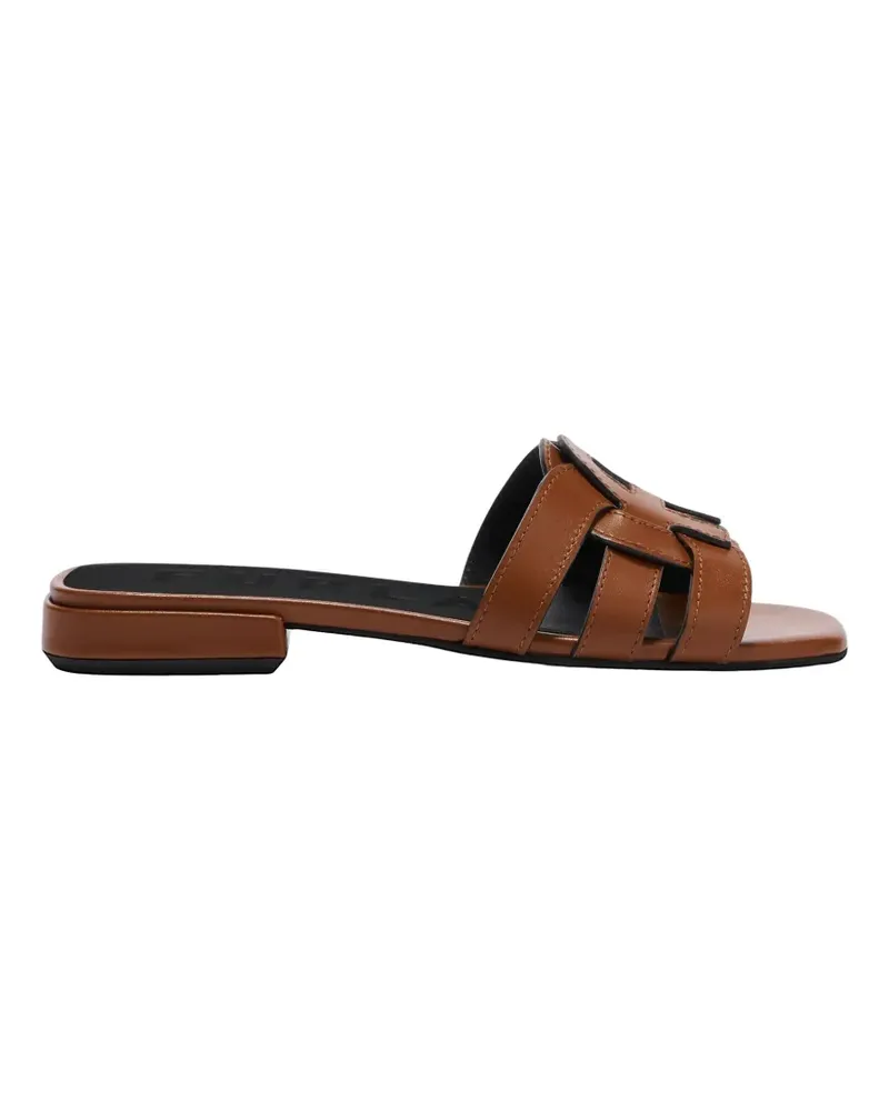 Furla Summer leather sandals - Braun Braun