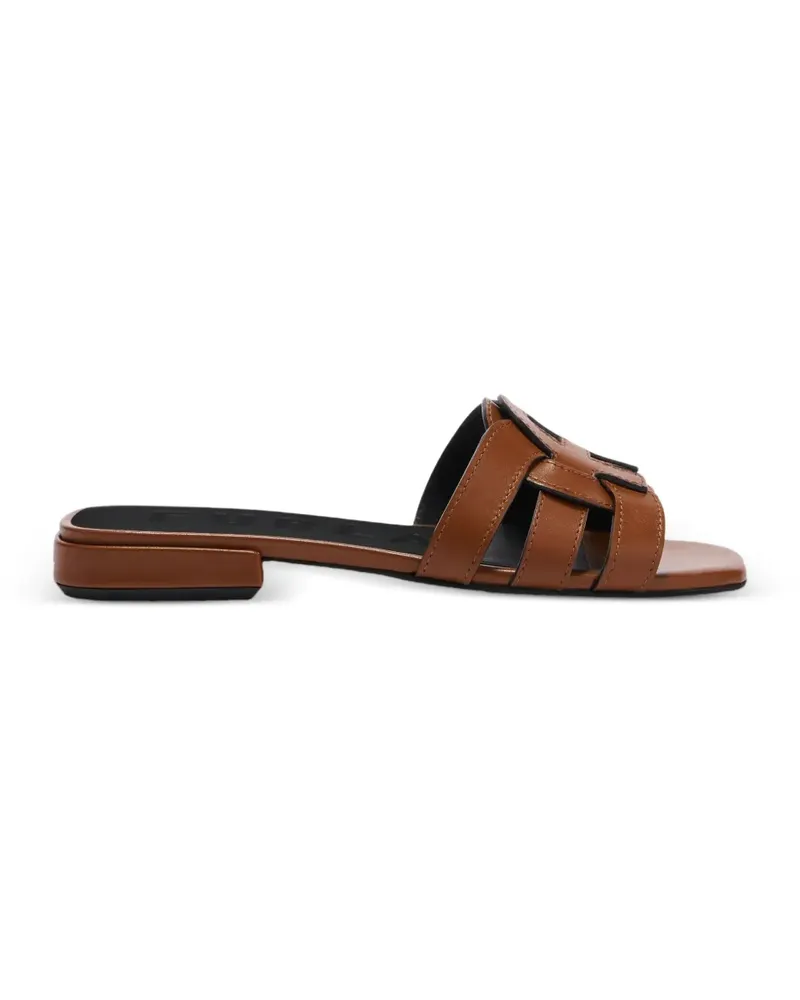 Furla Summer leather sandals - Braun Braun