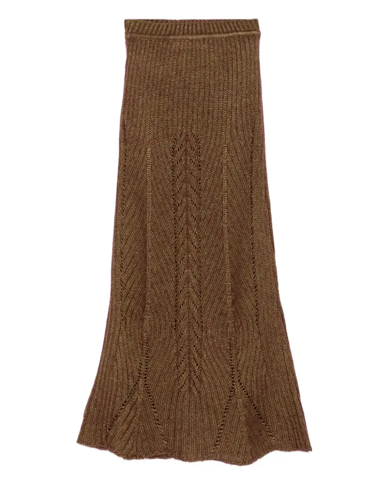 Vivienne Westwood Gerippter Strickrock - Gold Gold