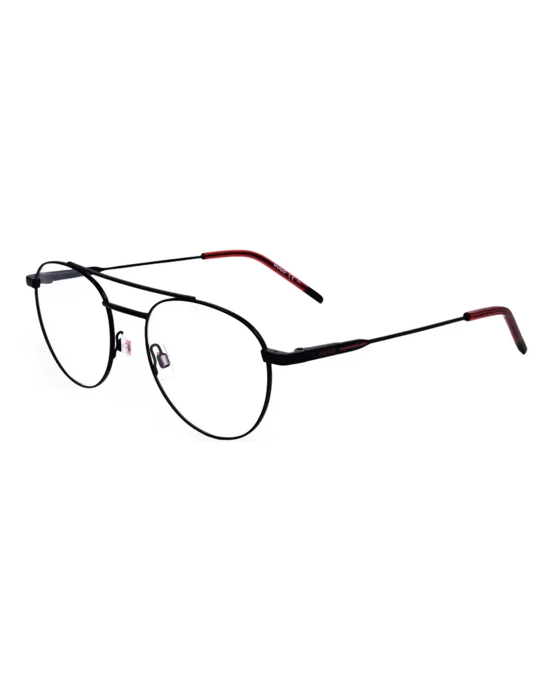 HUGO BOSS Pilotenbrille mit Doppelsteg - Schwarz Schwarz