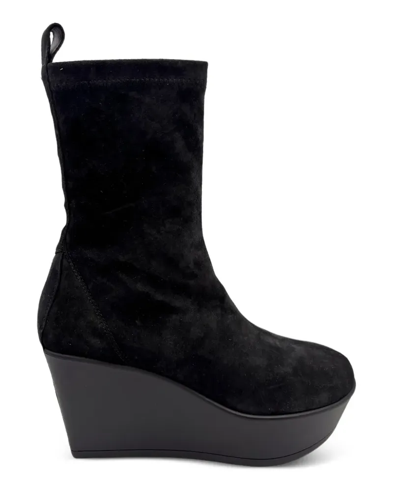Vic Matié Stiefel aus Wildleder - Schwarz Schwarz