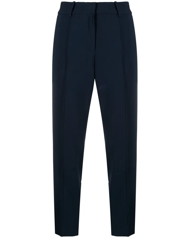 Michael Kors Cropped-Krepphose - Blau Blau