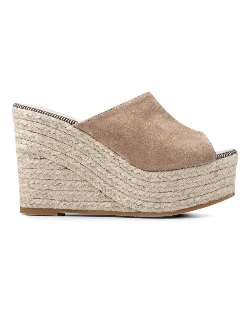 Espadrilles Flash suede wedge  - Nude Nude