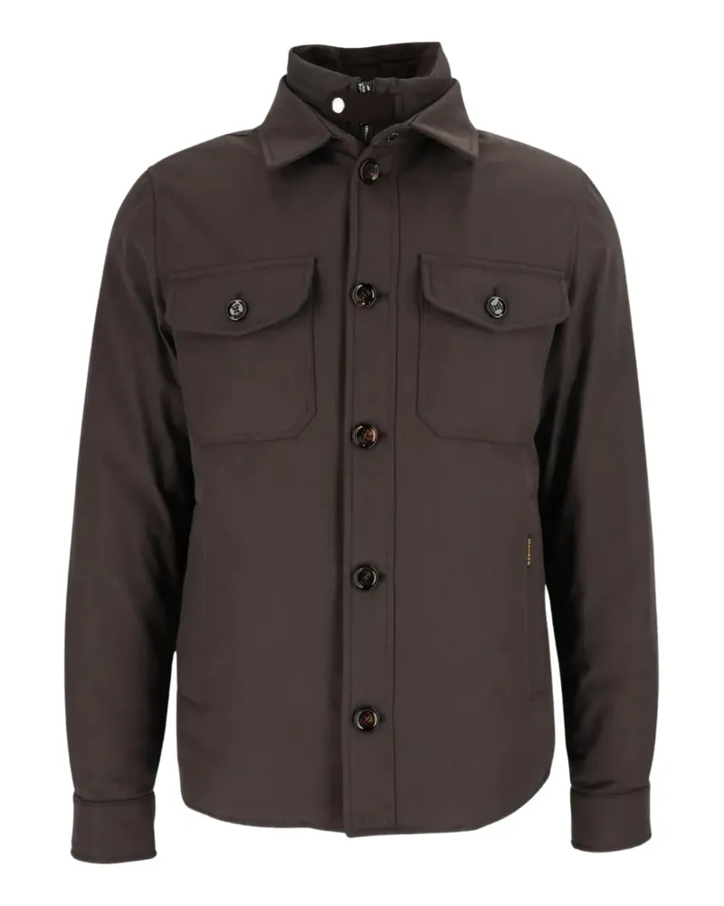 MOORER Jacke im Layering-Look - Braun Braun