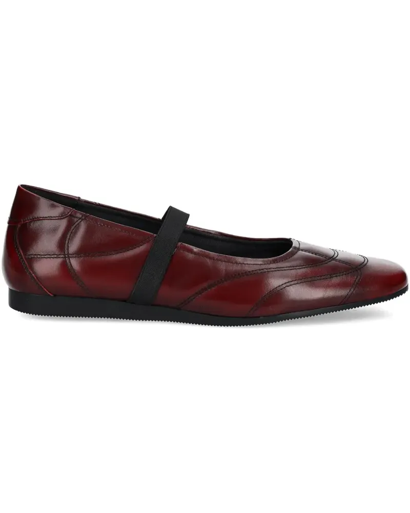 Vagabond Gesteppte Hillary Ballerinas mit elastischen Riemen - Rot Rot