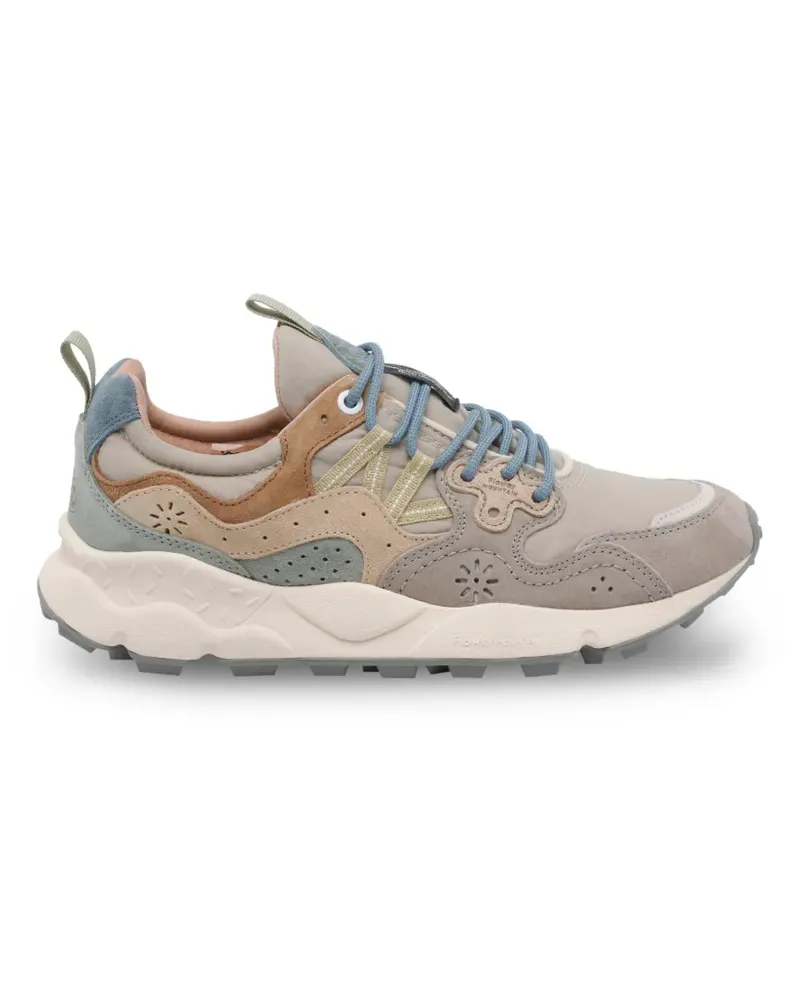 Flower MOUNTAIN Yamano 3 suede leather sneakers - Nude Nude
