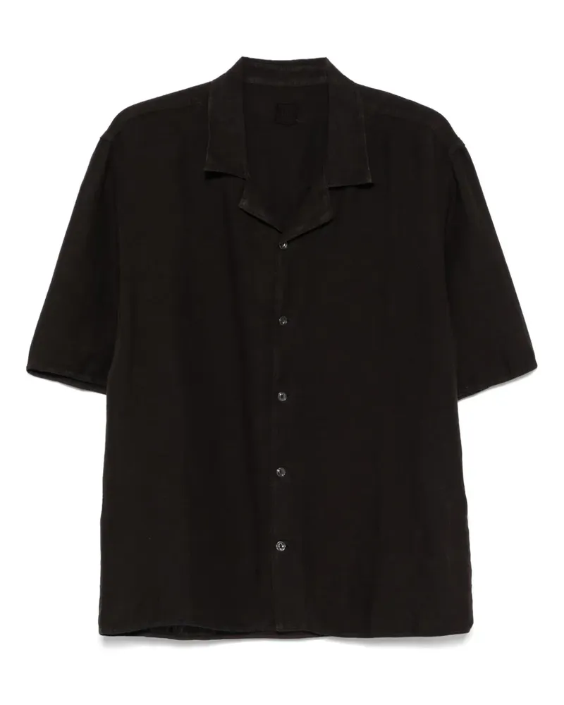 120% Lino Hemd aus Leinen - Schwarz Schwarz